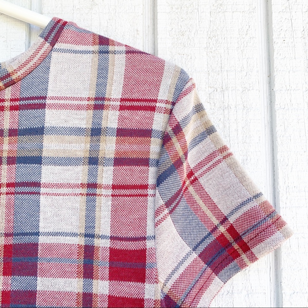 Zara | Plaid Faux Pocket Shirt Dress - Picture 5 of 7